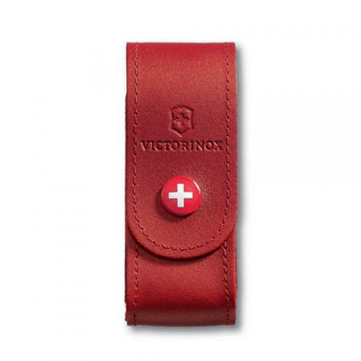Victorinox - Funda de piel roja con botón para modelos 91 mm (2 a 4 capas) | 4.0520.1 *