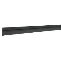 Hermex Guardapolvo fijo de 120 cm perfil de aluminio negro | 43037