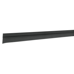 Hermex Guardapolvo fijo de 120 cm perfil de aluminio negro | 43037